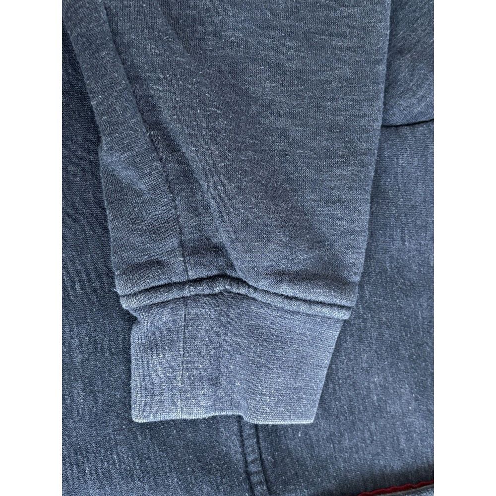 Orvis Mens Large Blue 1/4 Zip Retro Style Collared High Neck Sweatshirt Pullover - Picture 8 of 15